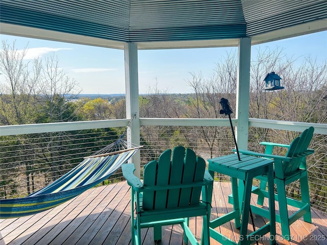 view of sunroom / solarium