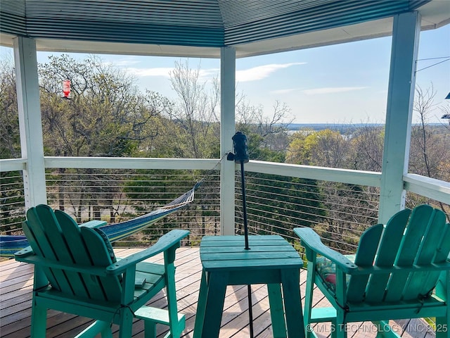 view of deck