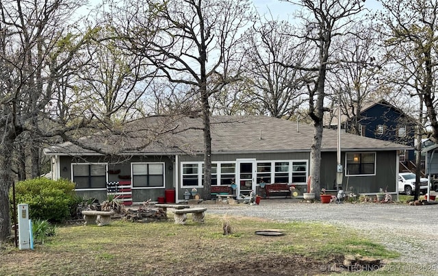 view of rear view of property