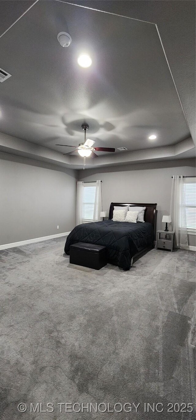 17078 S 11th W Ave, Glenpool, OK 74033 - bedroom with carpet, recessed lighting, and ceiling fan