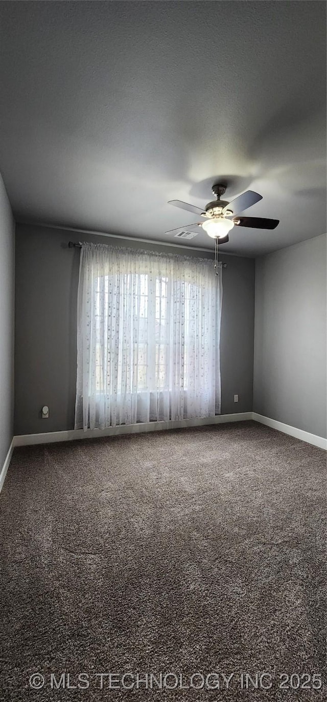 17078 S 11th W Ave, Glenpool, OK 74033 - empty room featuring carpet flooring and ceiling fan