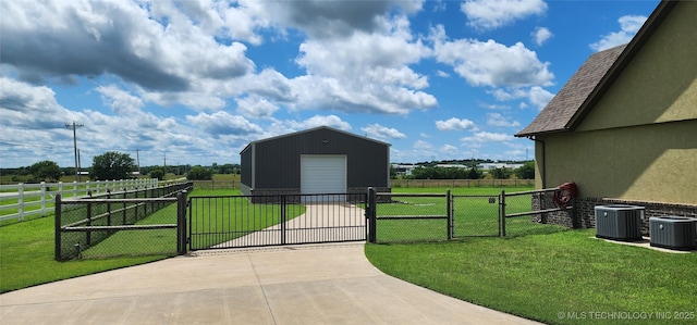 17078 S 11th W Ave, Glenpool, OK 74033 - view of outbuilding featuring a gate and concrete driveway