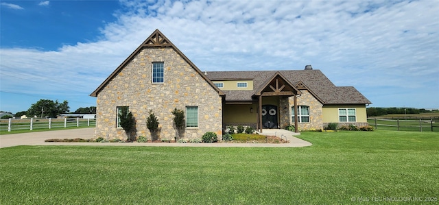 17078 S 11th W Ave, Glenpool, OK 74033 - view of front facade with stone siding, stucco siding, and roof with shingles
