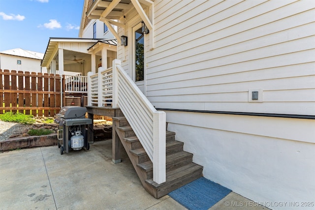 101 Lower Greenway, Carlton Landing, OK 74432 - exterior space with grilling area and fence