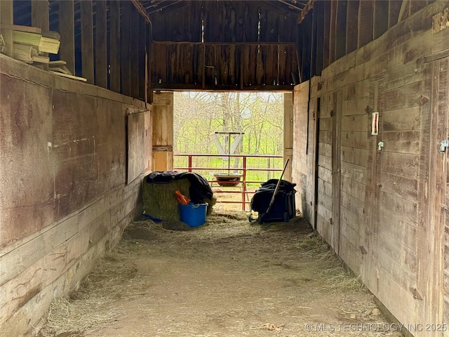 view of horse barn