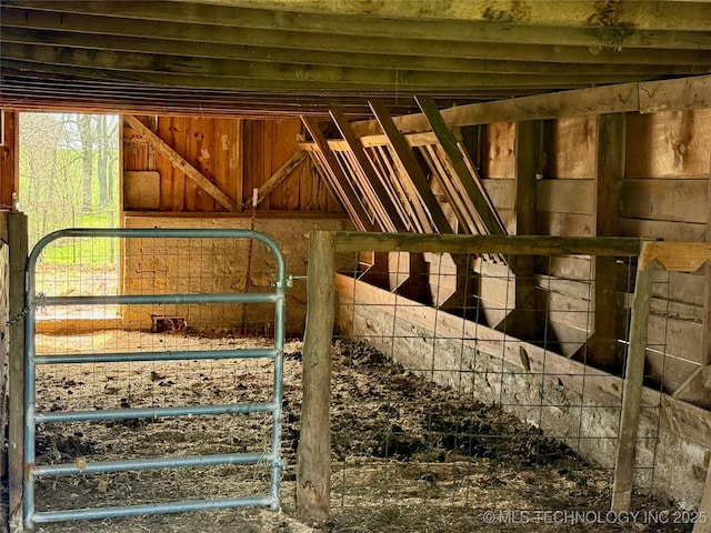 view of horse barn