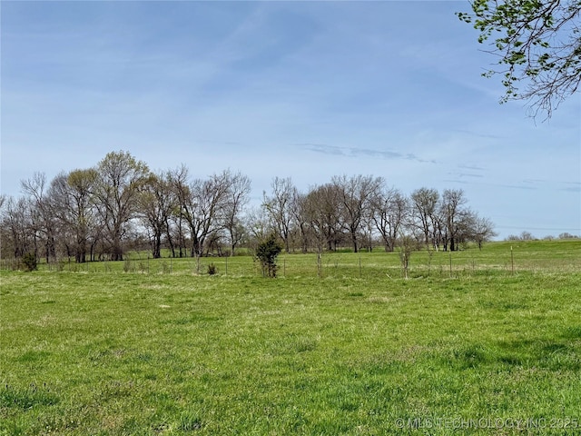 view of yard featuring a rural view
