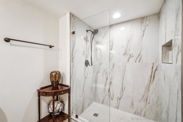 12255 Avalon Dr, Sperry, OK 74073 - full bathroom with a marble finish shower