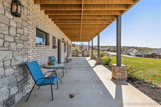 12255 Avalon Dr, Sperry, OK 74073 - view of patio featuring area for grilling