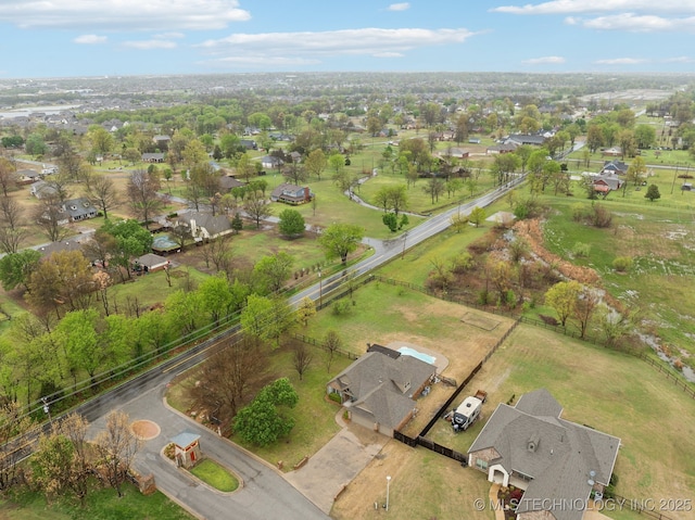 drone / aerial view featuring a residential view
