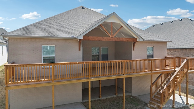 3306 Harbour Town Pl, Claremore, OK 74019 - rear view of property with brick siding