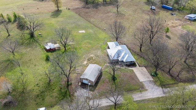 9839 N Lewis Ave, Sperry, OK 74073 - aerial view with a rural view