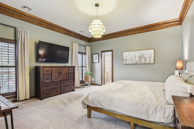 626 Countrywood Way, Sapulpa, OK 74066 - carpeted bedroom with ornamental molding