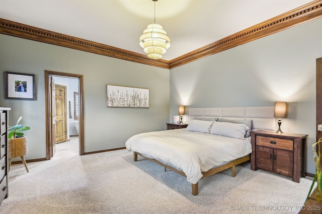 626 Countrywood Way, Sapulpa, OK 74066 - bedroom featuring carpet floors and crown molding
