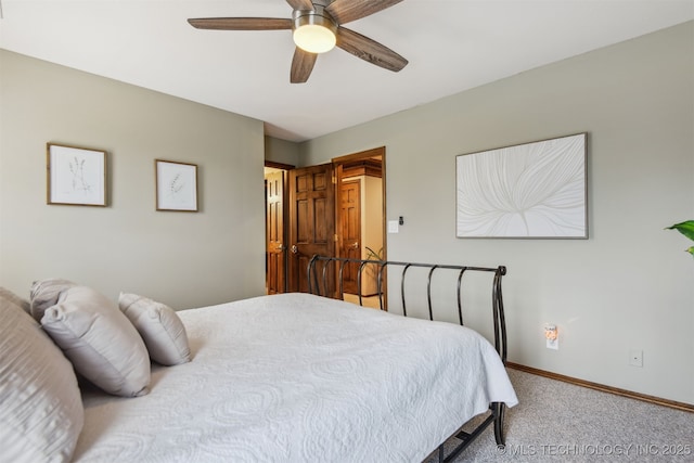 626 Countrywood Way, Sapulpa, OK 74066 - bedroom featuring carpet flooring and ceiling fan
