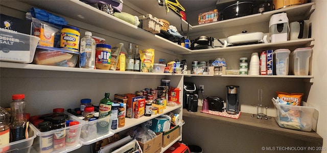 view of pantry