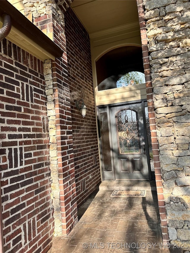 10213 S 88th E Ave, Tulsa, OK 74133 - entrance to property with brick siding