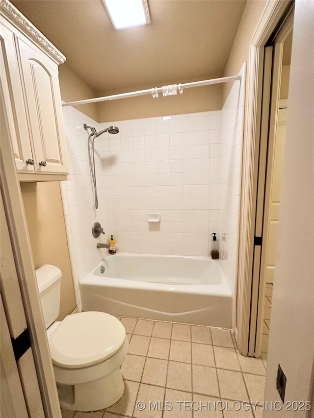 10213 S 88th E Ave, Tulsa, OK 74133 - bathroom with tile patterned floors and shower / bath combination