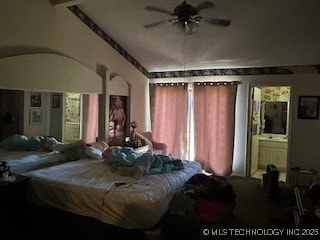 901 S Anthony St, Muskogee, OK 74403 - bedroom with vaulted ceiling