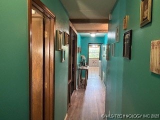 901 S Anthony St, Muskogee, OK 74403 - corridor with wood finished floors