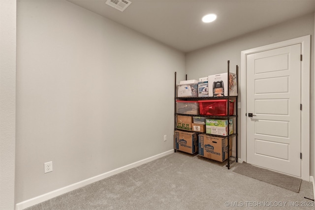 interior space with visible vents and baseboards