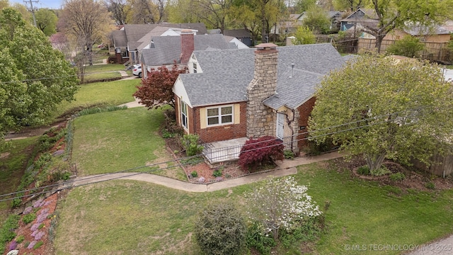 204 S Jamestown Ave, Tulsa, OK 74112 - aerial perspective of suburban area