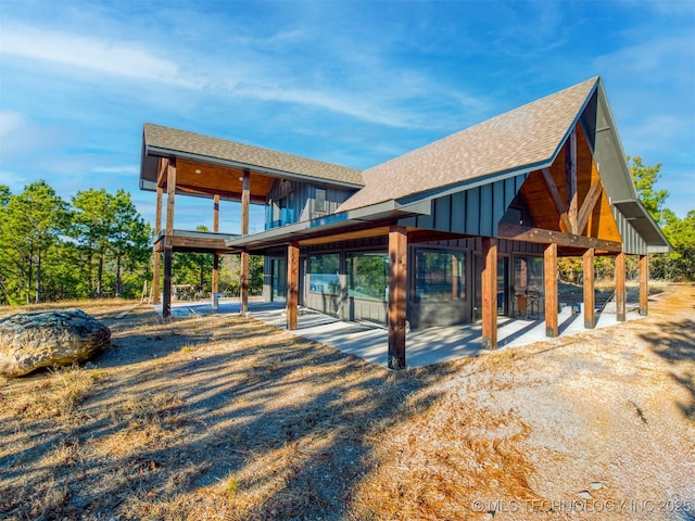view of property's community with a patio
