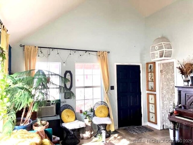 405 N Industrial Ave, Sand Springs, OK 74063 - interior space with cooling unit and high vaulted ceiling