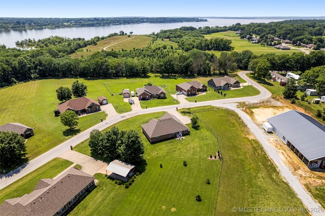 2003 Estates, Grove, OK 74344 - bird's eye view featuring a water view and a residential view