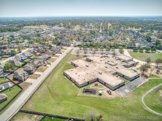 bird's eye view featuring a residential view