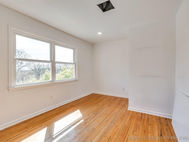 614 Oak Ridge Dr, Sand Springs, OK 74063 - spare room featuring baseboards, light wood-style flooring, and recessed lighting