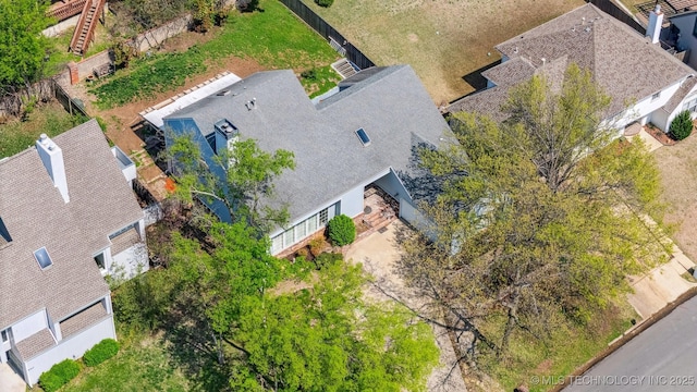 6109 E 77th St, Tulsa, OK 74136 - view from above of property