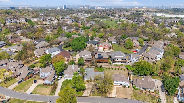 6109 E 77th St, Tulsa, OK 74136 - aerial view of property's location with nearby suburban area