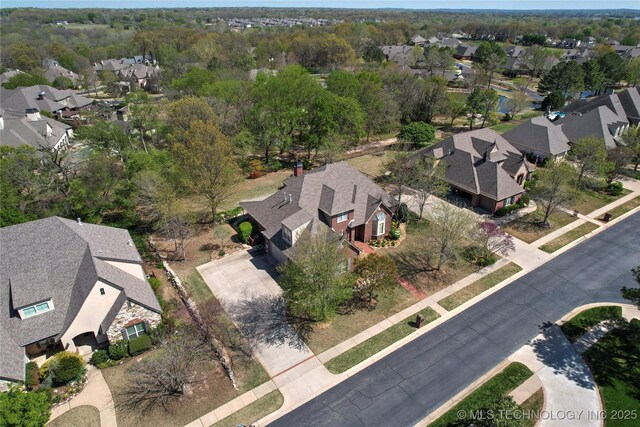 7505 S 4th St, Broken Arrow, OK 74011 - aerial view of property's location featuring nearby suburban area