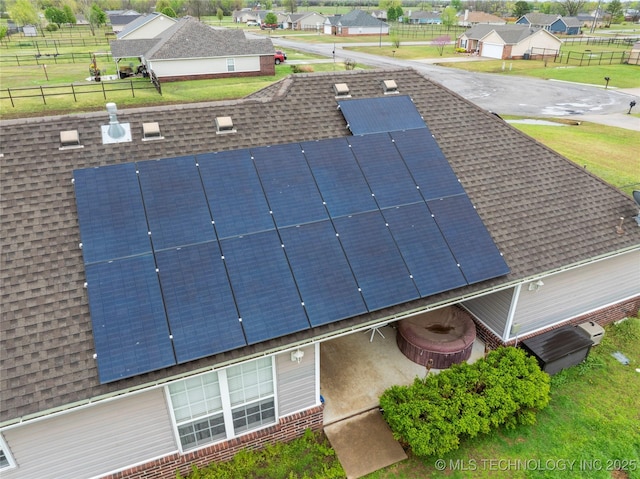 birds eye view of property featuring a residential view