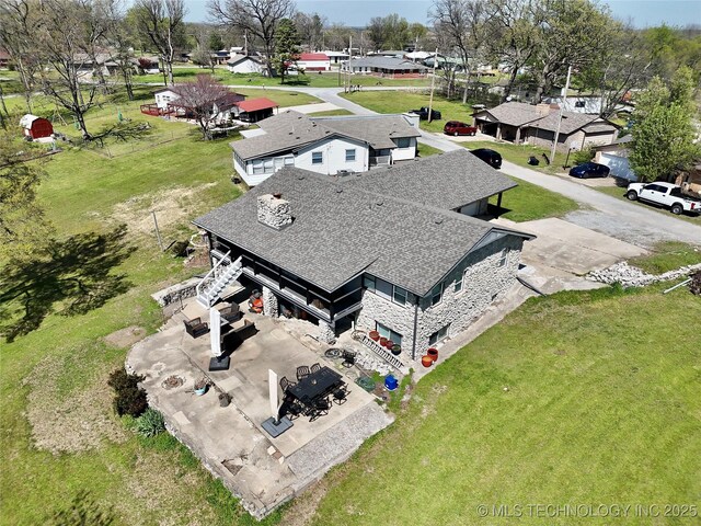 bird's eye view featuring a residential view