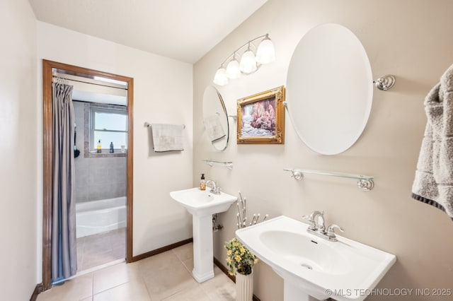 1604 S Chestnut Ave, Broken Arrow, OK 74012 - bathroom with a sink and tile patterned floors