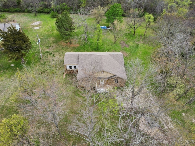 15338 S Brewster Rd, Mounds, OK 74047 - birds eye view of property