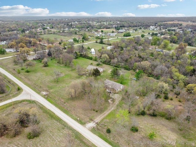 15338 S Brewster Rd, Mounds, OK 74047 - drone / aerial view with a rural view