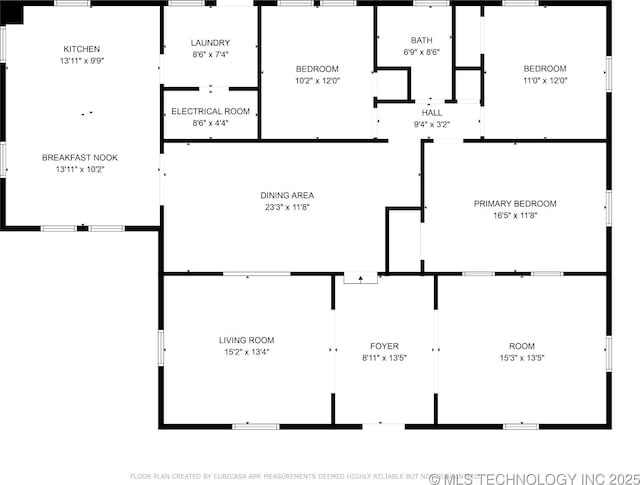 15338 S Brewster Rd, Mounds, OK 74047 - floor plan