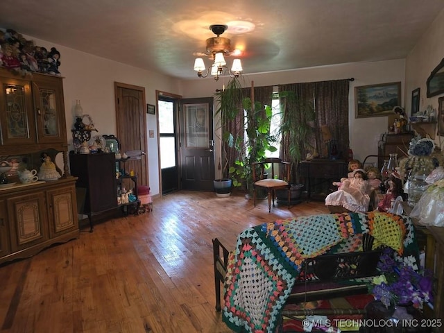 6750 Meridian Rd, Ardmore, OK 73401 - living room with wood-type flooring