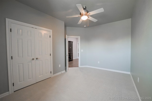5716 W Austin St, Broken Arrow, OK 74011 - unfurnished bedroom with carpet floors, a closet, and ceiling fan