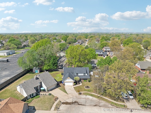 drone / aerial view featuring a residential view