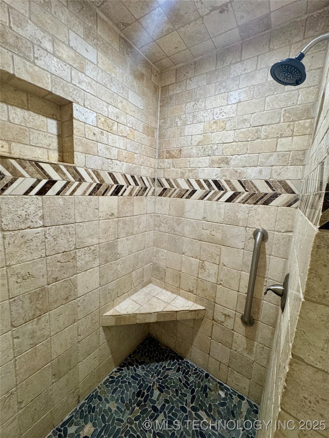 5101 S Spruce Dr, Sand Springs, OK 74063 - bathroom with a tile shower