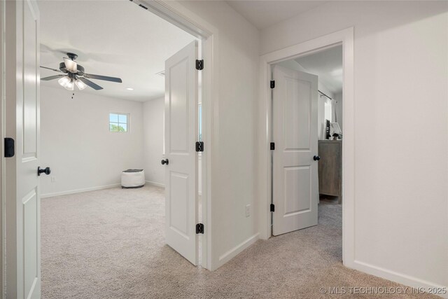 2996 E 142nd Ct S, Bixby, OK 74008 - corridor featuring light carpet and baseboards
