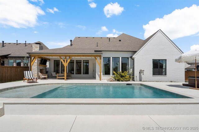 2996 E 142nd Ct S, Bixby, OK 74008 - view of pool featuring a patio area, fence, and a fenced in pool