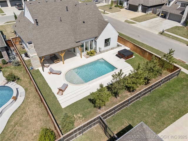 2996 E 142nd Ct S, Bixby, OK 74008 - view of pool featuring a fenced backyard, a fenced in pool, and a patio