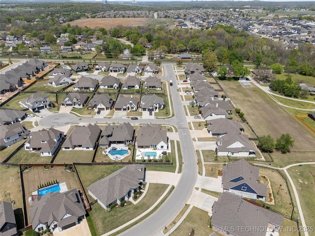 2996 E 142nd Ct S, Bixby, OK 74008 - drone / aerial view featuring a residential view