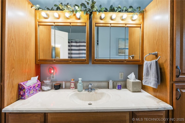 full bathroom with vanity