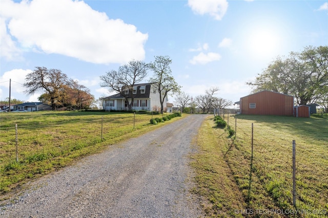 14531 S 107th W Ave, Sapulpa, OK 74066 - view of street with driveway and a pole building